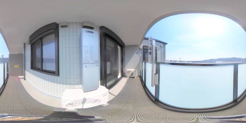 パノラマ画像バルコニー