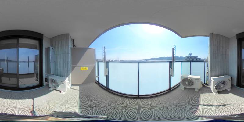 パノラマ画像バルコニー