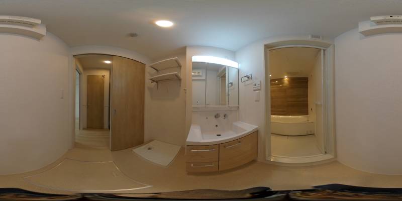 パノラマ画像洗面所