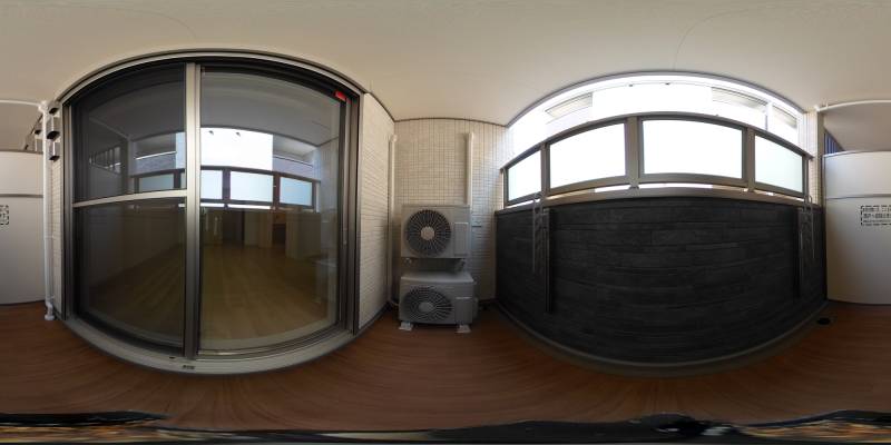 パノラマ画像バルコニー