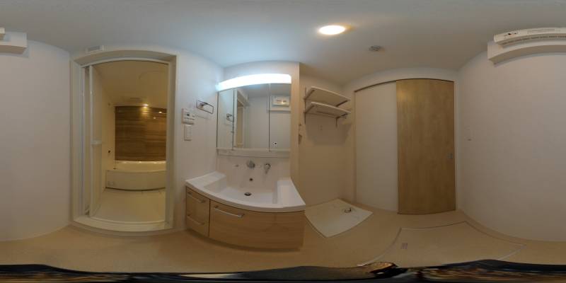 パノラマ画像洗面所