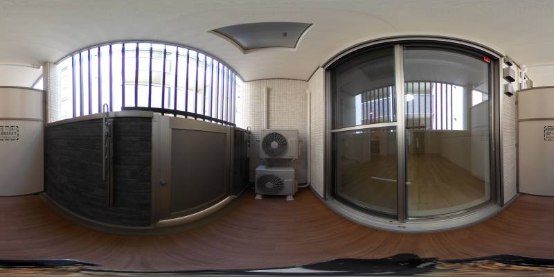 パノラマ画像バルコニー