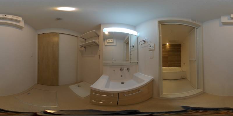 パノラマ画像洗面所