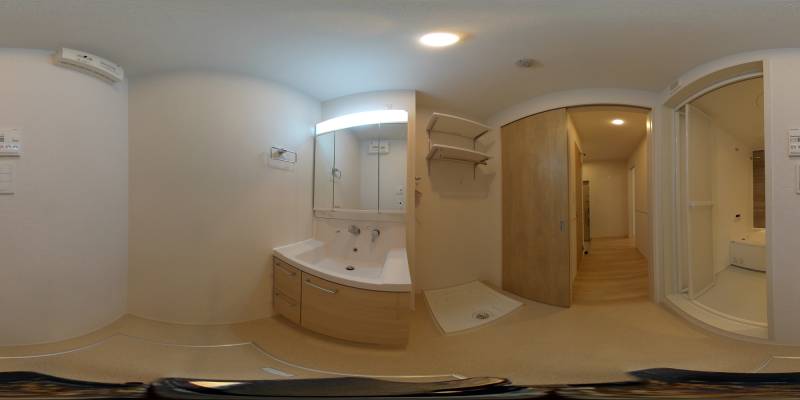 パノラマ画像洗面所