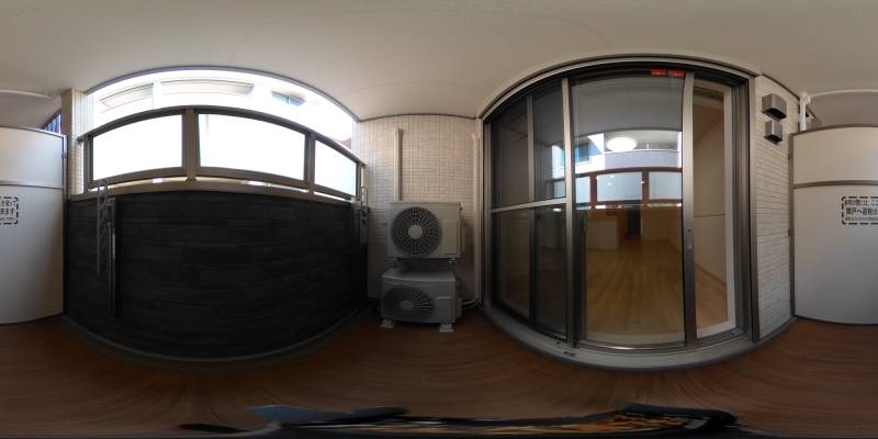 パノラマ画像バルコニー