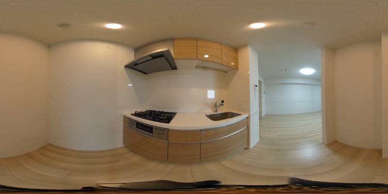 パノラマ画像キッチン