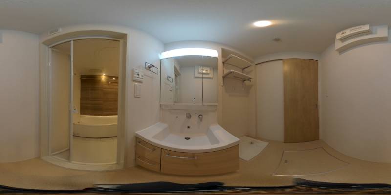 パノラマ画像洗面所