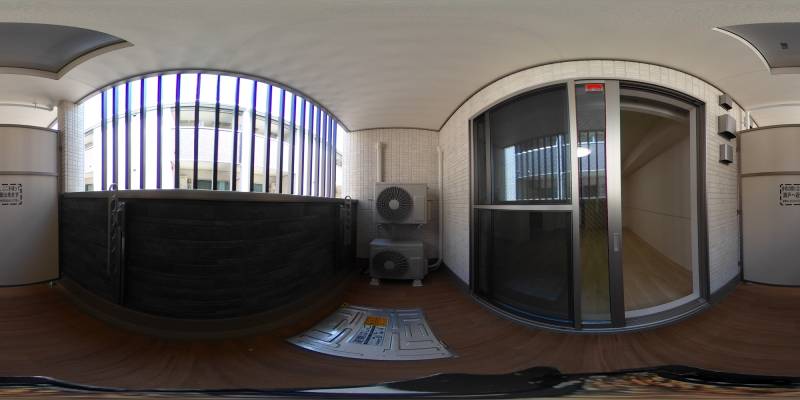 パノラマ画像バルコニー