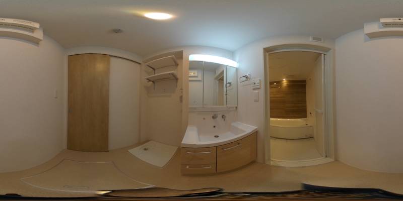 パノラマ画像洗面所