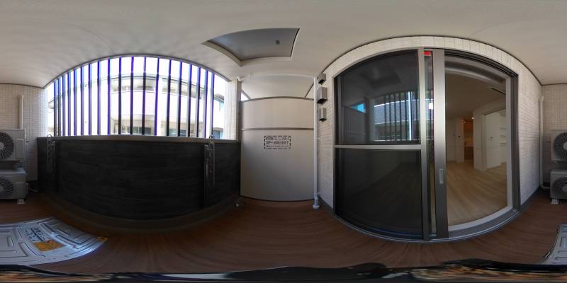 パノラマ画像バルコニー