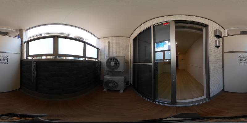 パノラマ画像バルコニー