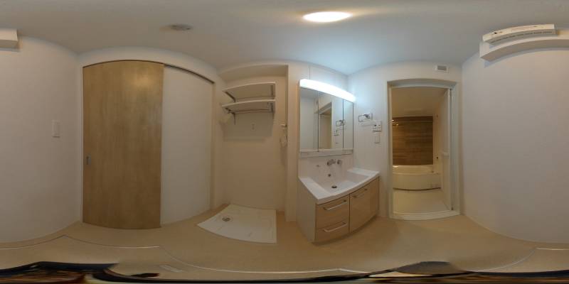 パノラマ画像洗面所