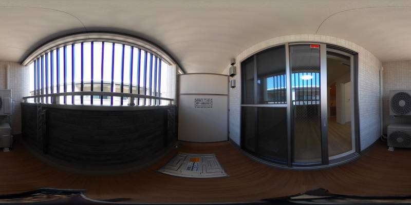 パノラマ画像バルコニー