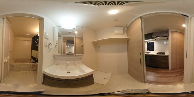 パノラマ画像洗面所