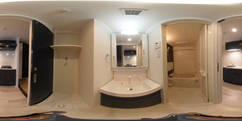 パノラマ画像洗面所