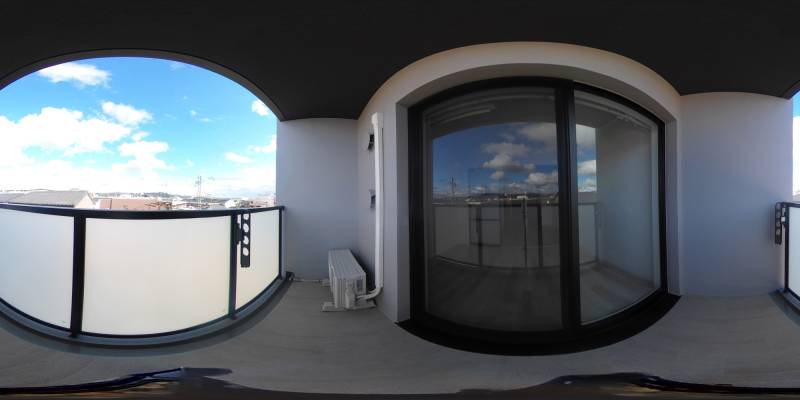 パノラマ画像バルコニー