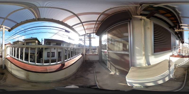 パノラマ画像バルコニー