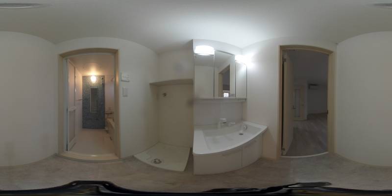 パノラマ画像洗面所