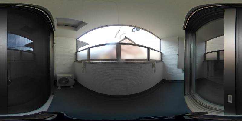 パノラマ画像バルコニー