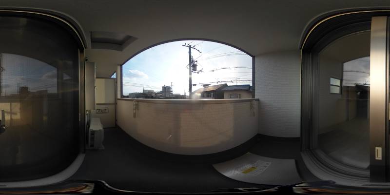 パノラマ画像バルコニー