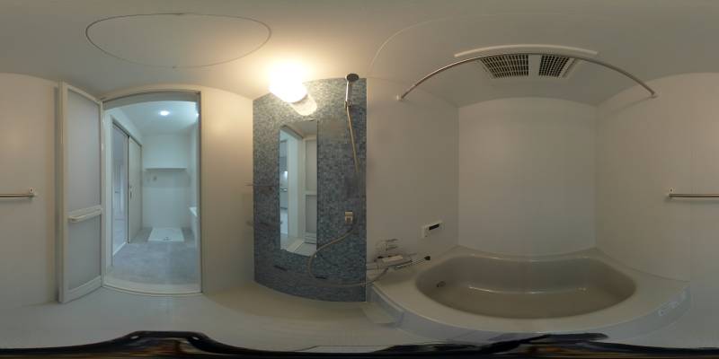 パノラマ画像バスルーム