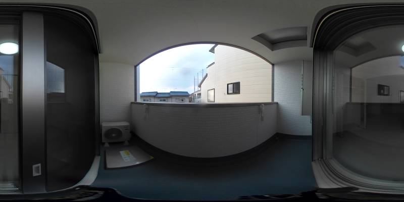 パノラマ画像バルコニー