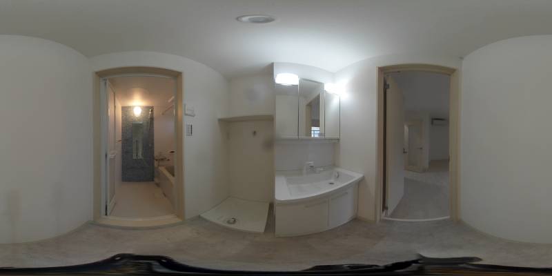 パノラマ画像洗面所