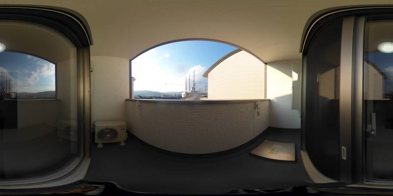 パノラマ画像バルコニー