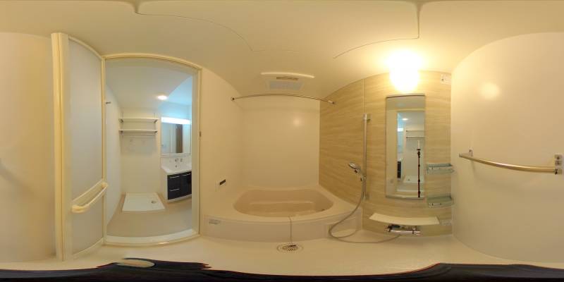 パノラマ画像バスルーム