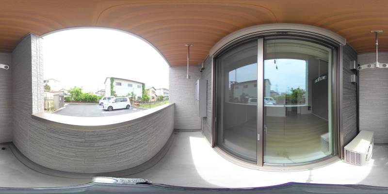 パノラマ画像バルコニー