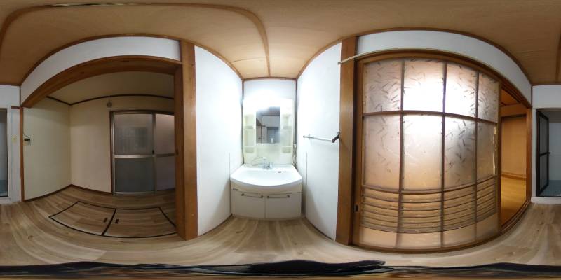 パノラマ画像洗面所