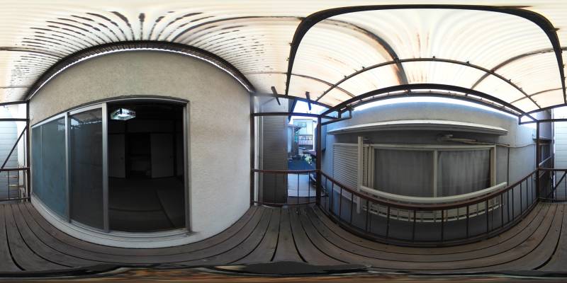 パノラマ画像バルコニー