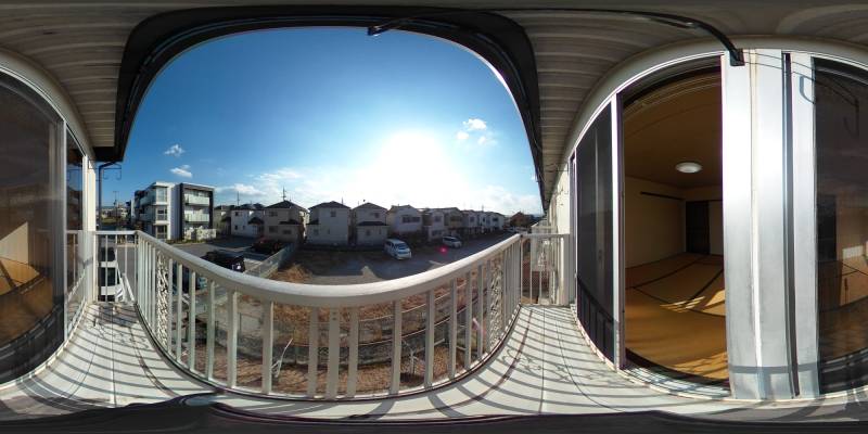 パノラマ画像バルコニー