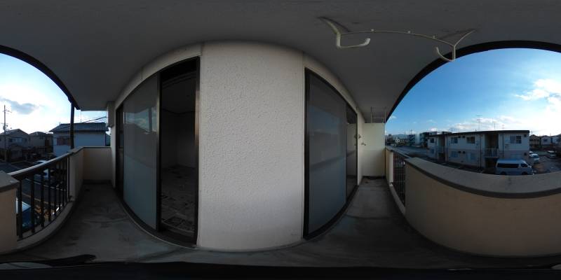 パノラマ画像バルコニー