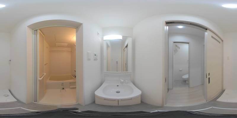 パノラマ画像洗面所