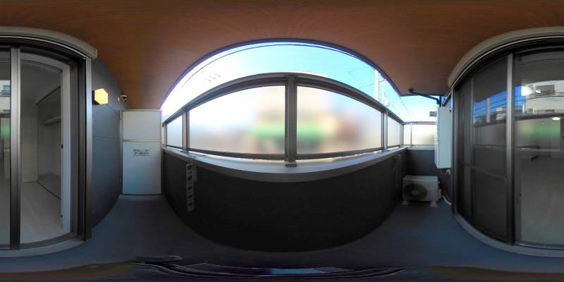 パノラマ画像バルコニー