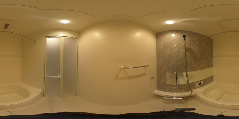 パノラマ画像バスルーム