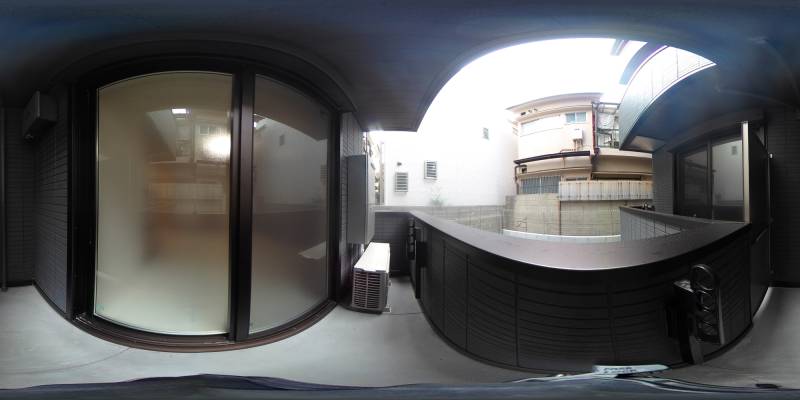 パノラマ画像バルコニー