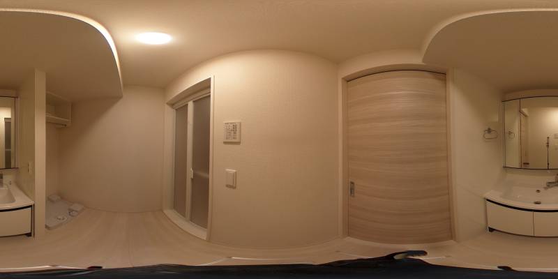 パノラマ画像洗面所