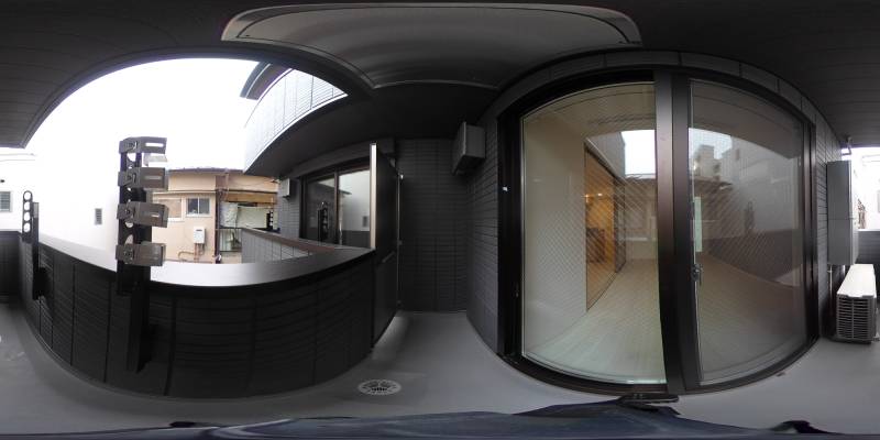 パノラマ画像バルコニー