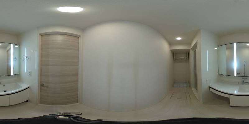 パノラマ画像洗面所