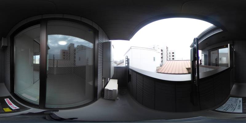 パノラマ画像バルコニー