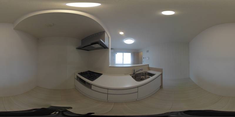 パノラマ画像キッチン