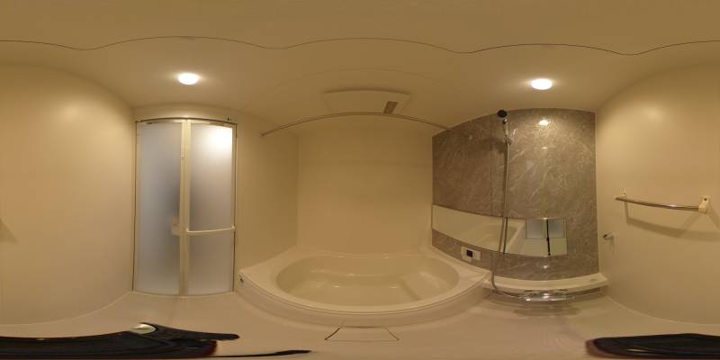 パノラマ画像バスルーム