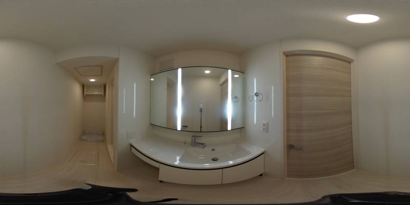 パノラマ画像洗面所