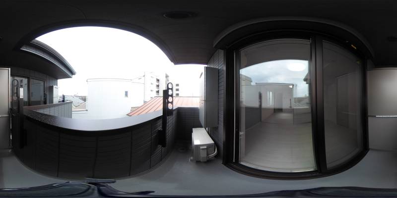 パノラマ画像バルコニー