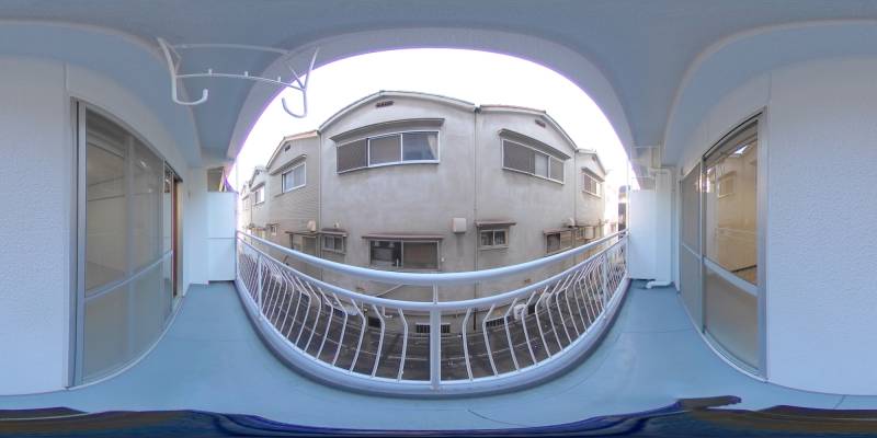 パノラマ画像バルコニー