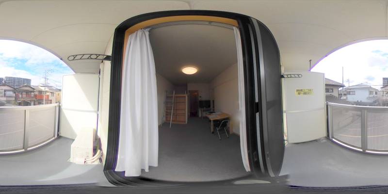パノラマ画像バルコニー