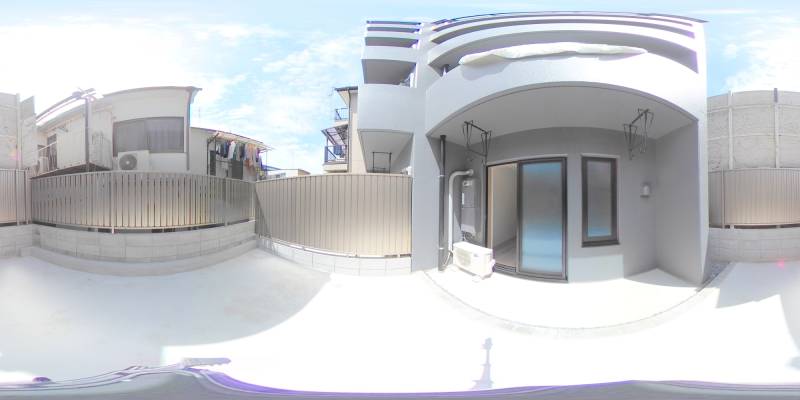 パノラマ画像庭