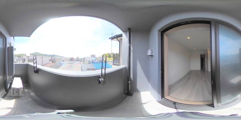 パノラマ画像バルコニー